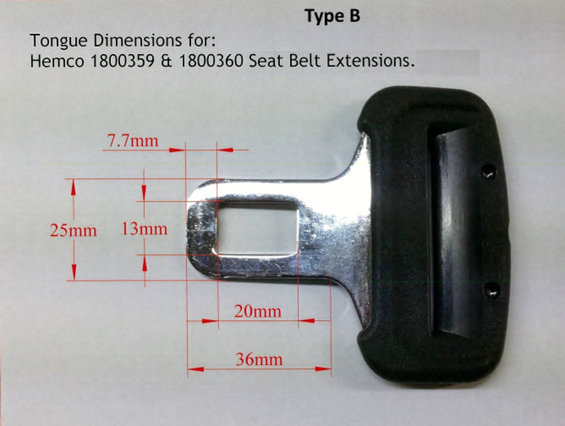 link for Type B dimensions
